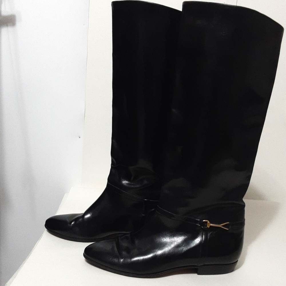 COLE HAAN Knee High Pull On Classic Boot 7M